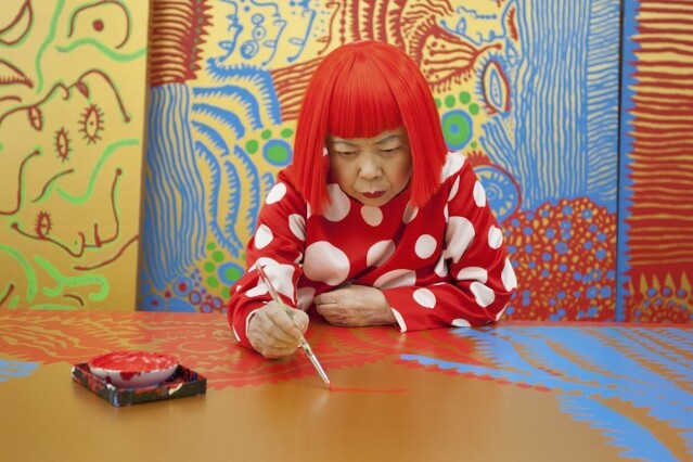 草間彌生曾說 "Bring on Picasso, bring on Matisse, bring on anybody!",以圓點圖案來回應任何大師的作品。 草間彌生曾說 "Bring on Picasso, bring on Matisse, bring on anybody!",以圓點圖案來回應任何大師的作品。