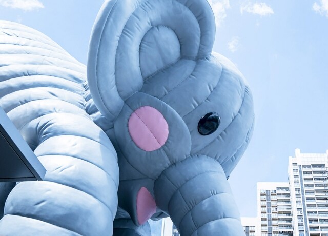 「Bubblecoat Elephant」大型戶外大象藝術裝置