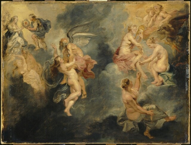 Peter Paul Rubens, The Three Fates and The Triumph of Truth–sketches, Circa 1622 Oil on panel 50 x 64 cm