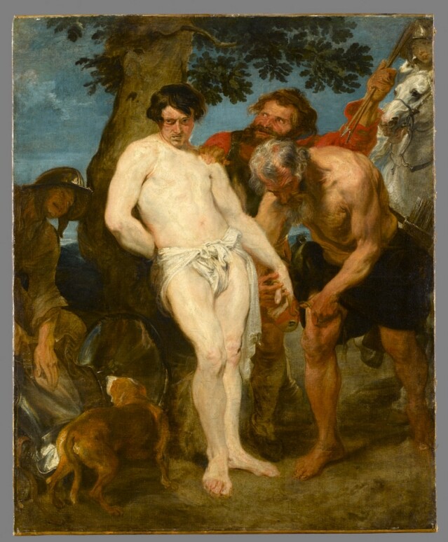 Anthony van Dyck, Saint Sebastian Bound for Martyrdom, Circa 1617–1619 Oil on canvas 144 x 117 cm