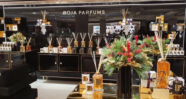 位於倫敦 Harrods 的 Roja Parfums 專櫃