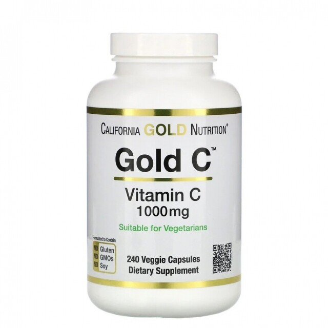 California Gold Nutrition金C粉維他命C素食膠囊