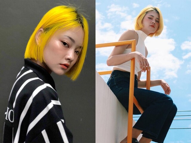 Gen Z Yellow （ Z 世代黃）的色調鮮明而強烈，對於外國人的女髮而言，是既容易接受又不怕褪色