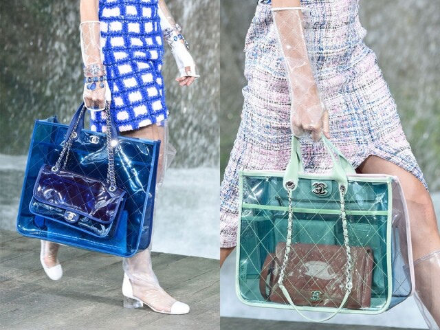 CHANEL 2018 春夏一次過推出多款極為精緻的透明手袋,當中的彩色 PVC Tote Bag CHANEL 2018 春夏一次過推出多款極為精緻的透明手袋,當中的彩色 PVC Tote Bag