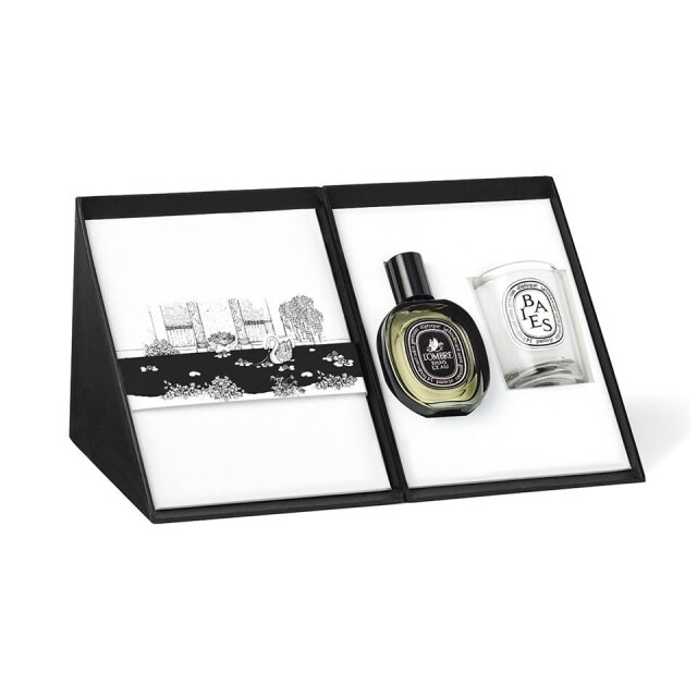 Diptyque Set of L’Ombre dans l’ Eau Eau de Parfum 30ml and Baies Candle Diptyque Set of L’Ombre dans l’ Eau Eau de Parfum 30ml and Baies Candle