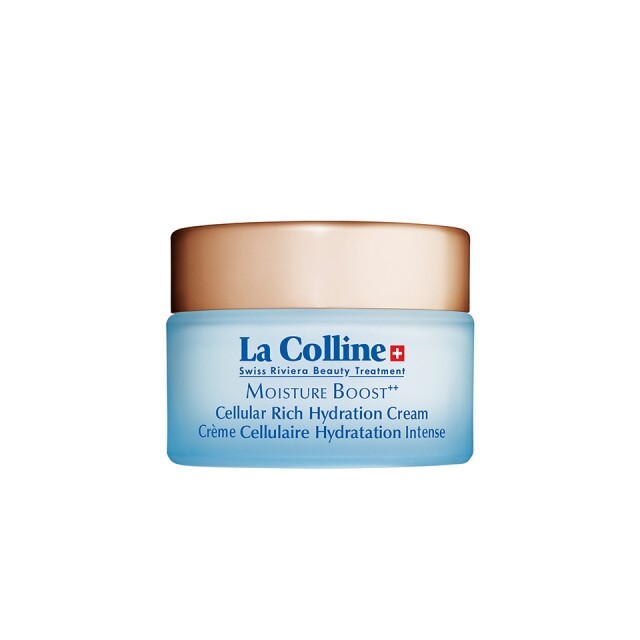 La Colline Cellular Rich Hydration Cream $2,000/50ml 糅合細胞再生複合物CMAGE®及智能保濕複合物，為缺水性肌膚注入營養。