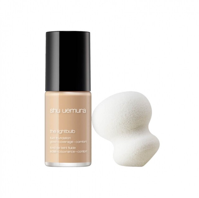 Shu Uemura The Lightbulb Fluid Foundation and Sponge Set $420 Shu Uemura The Lightbulb Fluid Foundation and Sponge Set $420