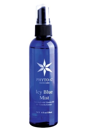 Phyto-C Icy Blue Mist $375 蘊含維他命B5 及醫學級別透明質酸的強效補水功效外，另加入積雪草，能有效提升肌膚彈性度，緊緻肌膚及修護受損細胞。