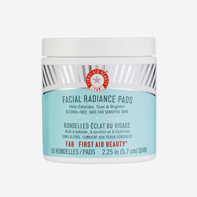 First Aid Beauty Facial Radiance Pads 柔膚提亮去角質潔膚片 價錢：$262.5 / 60 片