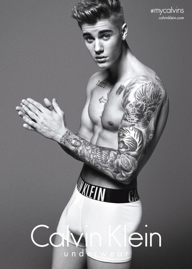 Calvin Klein Underwear 廣告主角：Justin Bieber