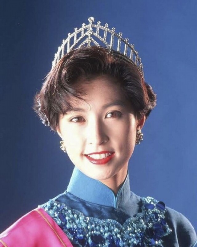 身為「香港小姐」冠軍的郭藹明，美貌是大家都肯定的。