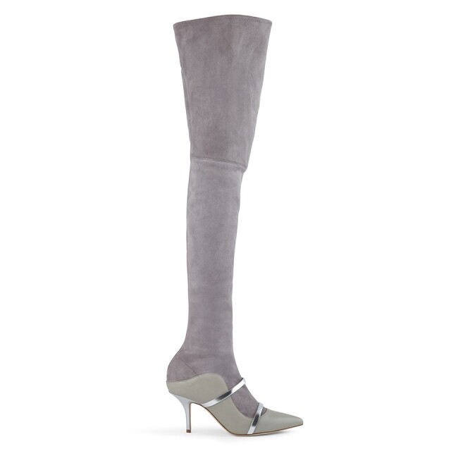 Malone Souliers 灰色麖皮及膝長靴 Malone Souliers 灰色麖皮及膝長靴