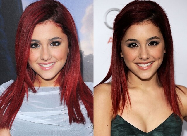 2009 年 染了一頭紅髮的 Ariana Grande 明顯變得成顯多了，16 歲就是要刻意扮大人的時期，不是嗎？這是每個人都經歷過的。