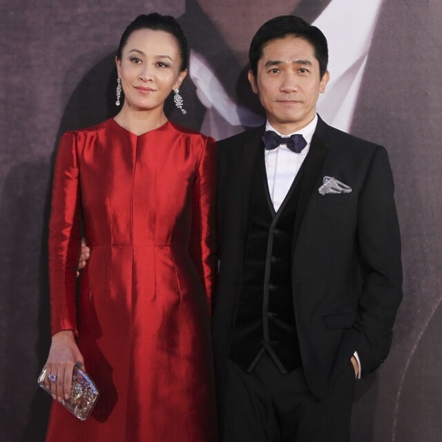梁朝偉與劉嘉玲攜手參與影展或電影頒獎禮行紅地毯的相片