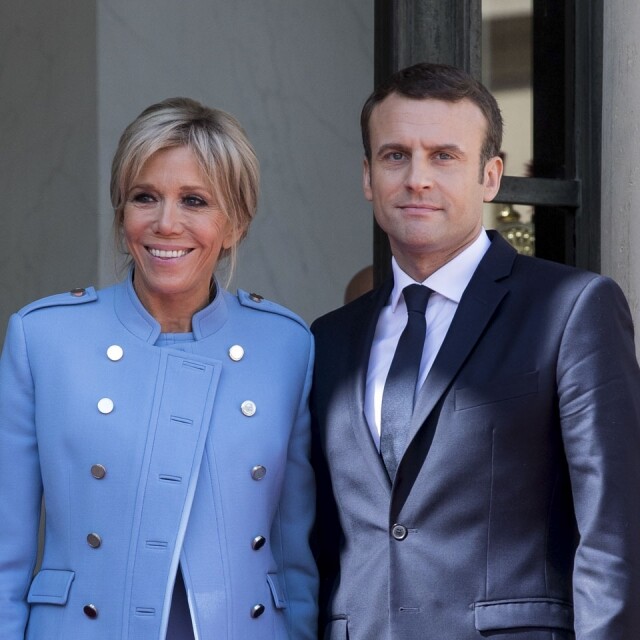 Emmanuel Macron 和 Brigitte Trogneux