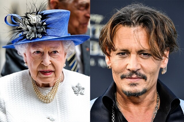 Queen Elizabeth 與 Johnny Depp都擁有同一個對上 18 代的曾祖父。 Queen Elizabeth 與 Johnny Depp都擁有同一個對上 18 代的曾祖父。