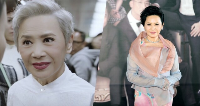 葉德嫻今年 71 歲了，但在片段中亮相的她，梳一頭銀白短髮，十分有型有格。