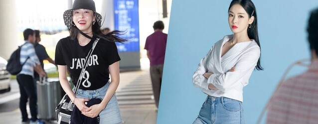 2019 韓國神劇《請輸入檢索詞WWW》，女主角李多熙戲內戲外都愛的牛仔褲穿搭