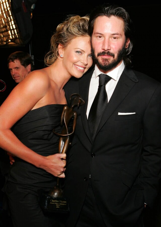 Keanu Reeves與Charlize Theron Keanu Reeves與Charlize Theron