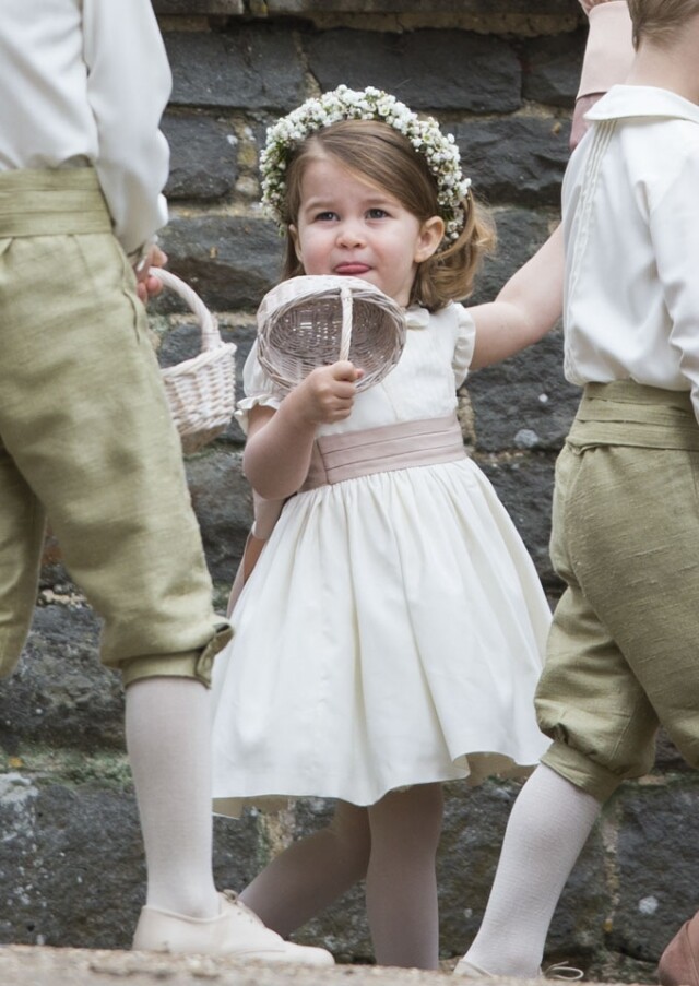 夏洛特公主在凱特王妃妹妹皮帕婚禮上首次擔當花童