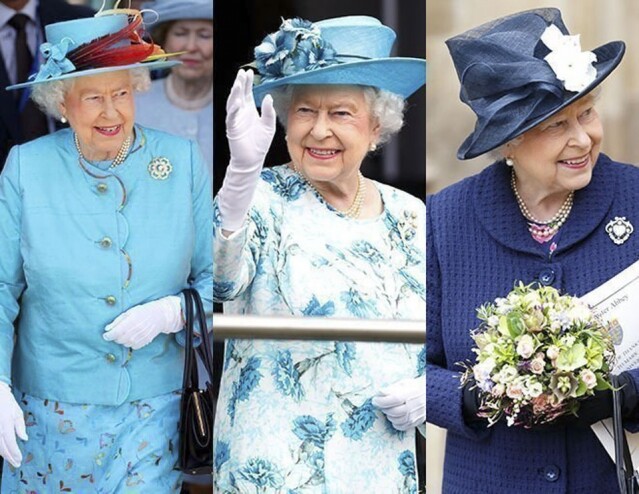 英女皇最愛的顏色為藍色系