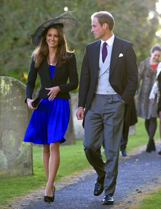 威廉王子與夫人 Kate Middleton 出席朋友婚禮時當然也要維持一貫的貴族作風，打扮典雅莊重。