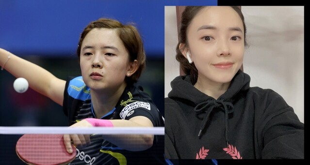 美貌和球技都很勵志！韓國乒乓球女將田志希，微整容後由「大媽臉」變氣質美女