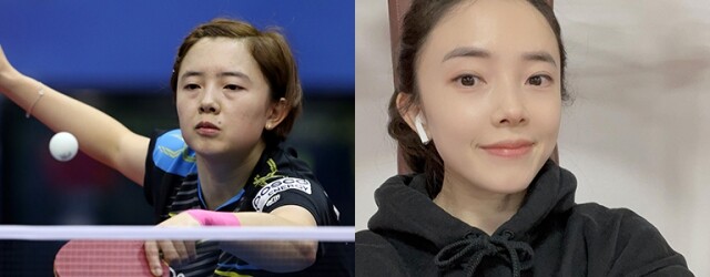 美貌和球技都很勵志！韓國乒乓球女將田志希，微整容後由「大媽臉」變氣質美女