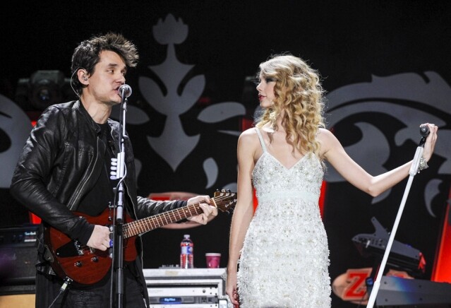 Taylor Swift 和她的前度男友 John Mayer。