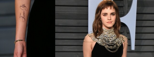 Vanity Fair, 奧斯卡, 紋身, Emma Watson, 荷里活 Vanity Fair, 奧斯卡, 紋身, Emma Watson, 荷里活