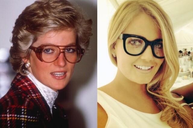 Princess Diana 跟 Kitty Spencer 的相似時刻：眼鏡造型