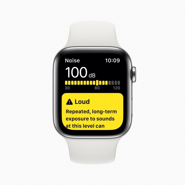 Apple Watch S5 新增「噪音提示功能」