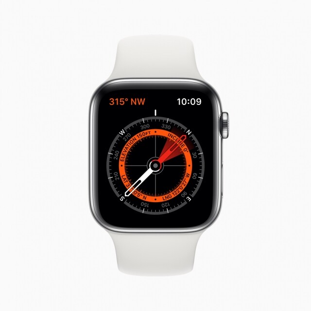 Apple Watch S5 全新定位及指南針功能