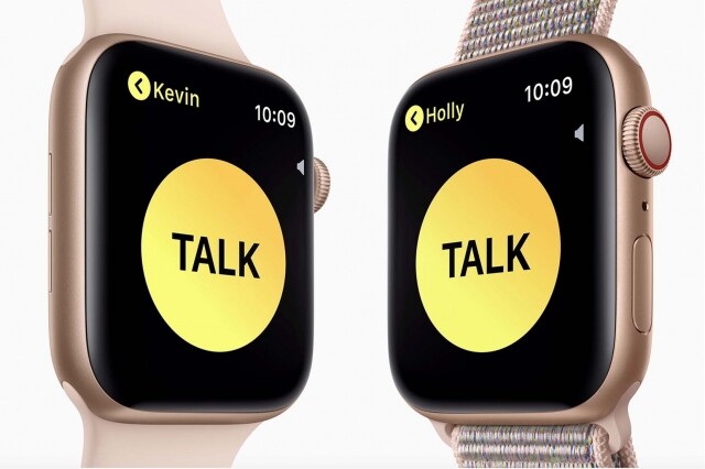 Apple Watch Series 4 具備一項「對講機功能」，只要一按即講，一放手即聽。
