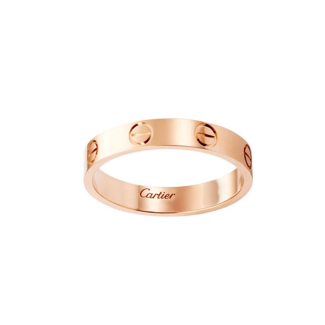 Cartier 玫瑰金 Love 系列戒指 $7,950 Cartier 玫瑰金 Love 系列戒指 $7,950