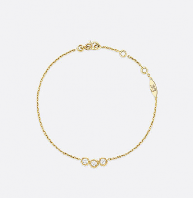 Dior Joaillerie Mimi Rose 系列黃金綴鑽石手鏈 $15,400