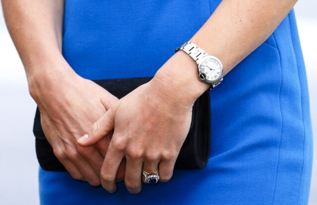 威廉王子在結婚 3 周年紀念日送贈了一隻 Cartier Ballon Bleu de Cartier腕錶予凱特作禮物