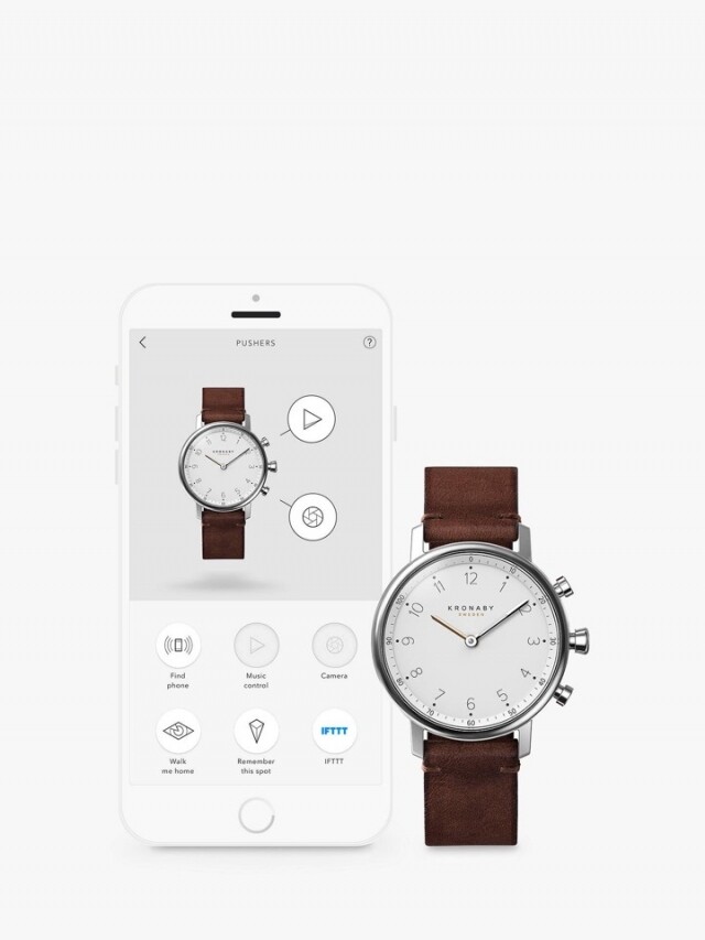Kronaby Sweden Nord 智能手錶功能獨特，當中較特別的是 "Walk Me Home" 功能。