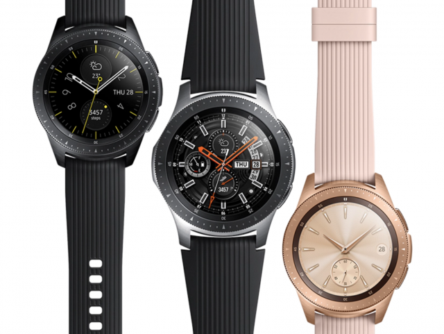 Samsung Galaxy Watch LTE 隨時候命的錶面顯示功能。