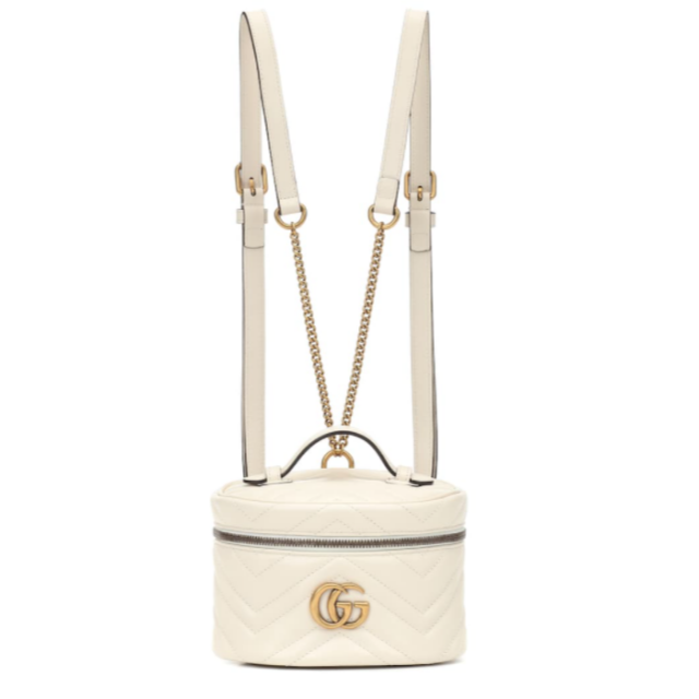 Gucci GG Marmont 白色迷你背囊