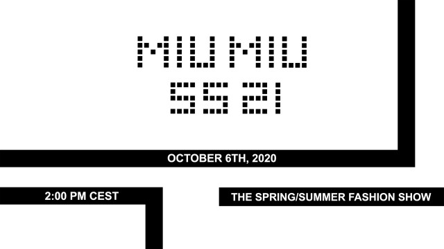 2021 春夏巴黎時裝周直擊:Miu Miu 2021 春夏巴黎時裝周直擊:Miu Miu
