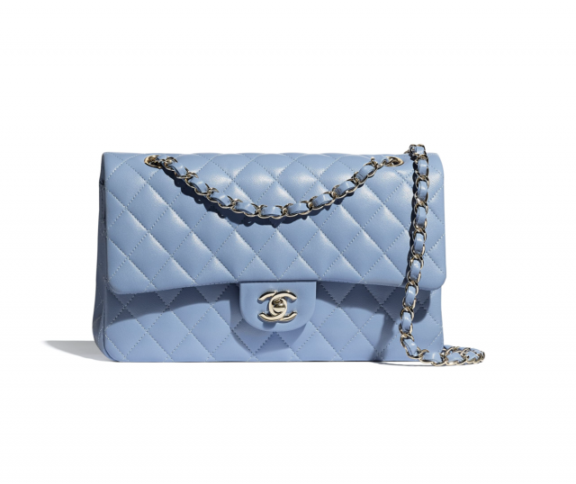 Chanel 天藍色 Classic Flap 手袋 $52,800