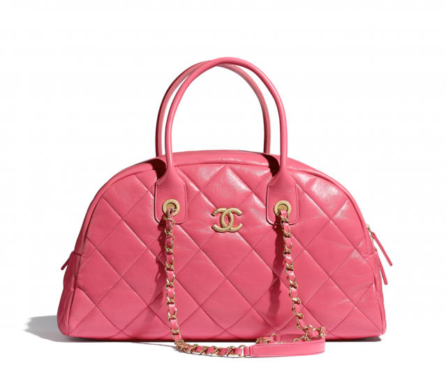 Chanel 粉紅色保齡球袋
