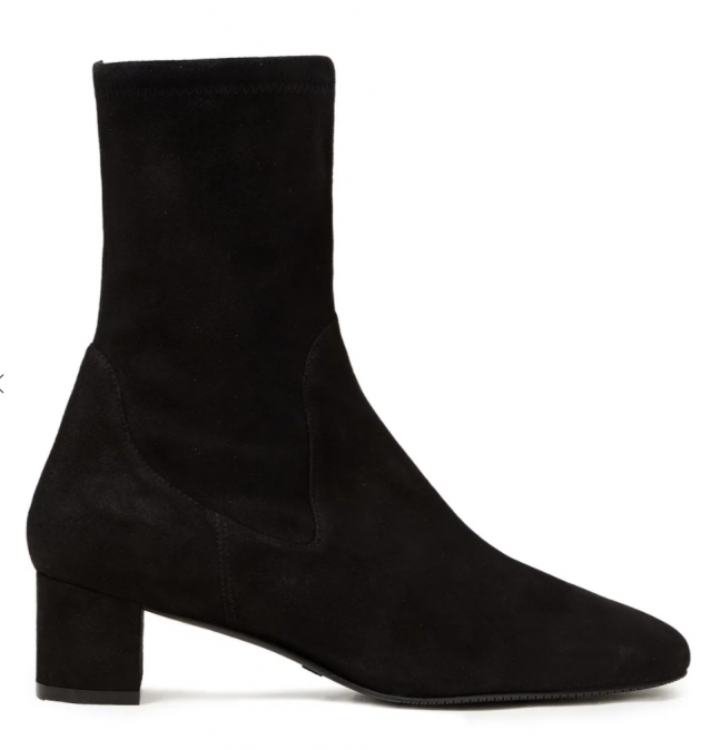 STUART WEITZMAN Ernestine stretch-suede ankle boots