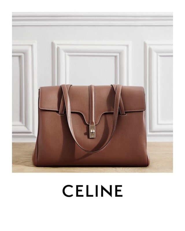 Celine Large Soft 16 系列手袋實用率高，38 x 26 x 8cm，手柄長度更是有 29cm 長