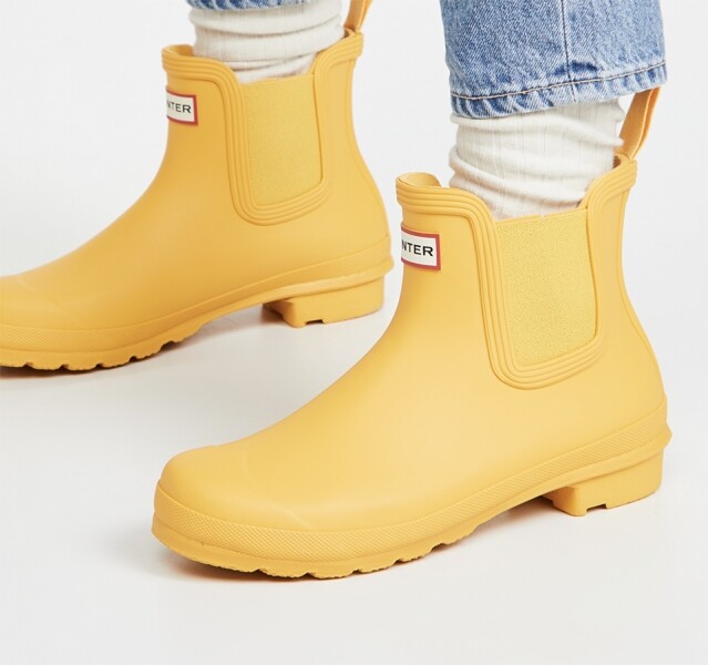 Hunter Boots Original Chelsea Boots 黃色低筒雨鞋 Hunter Boots Original Chelsea Boots 黃色低筒雨鞋