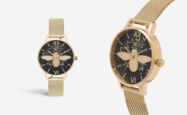 Olivia Burton 蜜蜂圖案女裝手錶