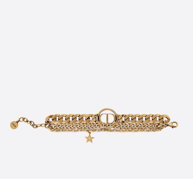 愛飾物的女生：Dior 30 Montaigne 金屬飾手鏈 $5,600