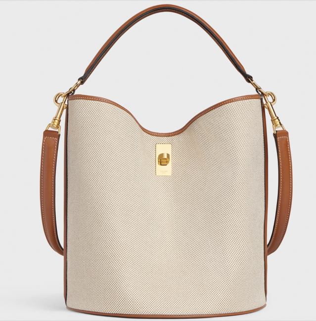 Celine 皮邊帆布水桶袋 $19,500 Celine 皮邊帆布水桶袋 $19,500