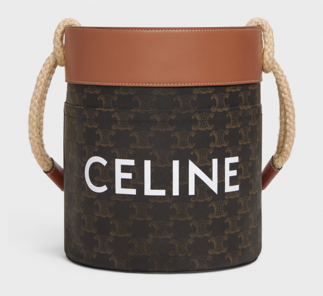 Celine 棉繩拼皮革水桶袋 $9,400